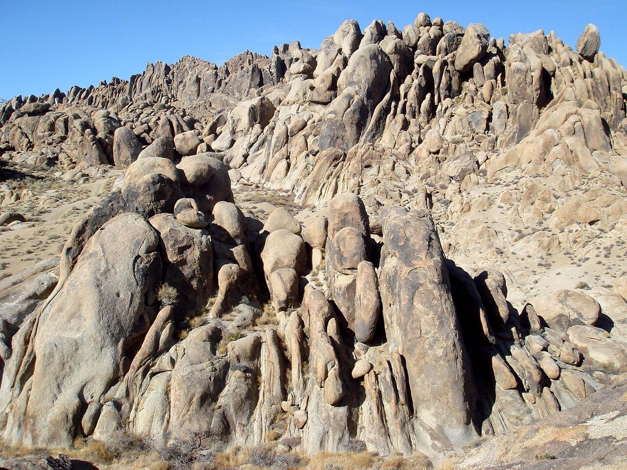 Whitney rising over the Alabama Hills