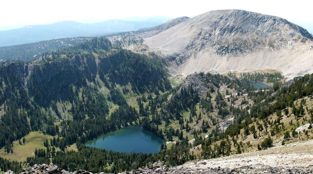 Oreamnos Lake under West Pintler Peak