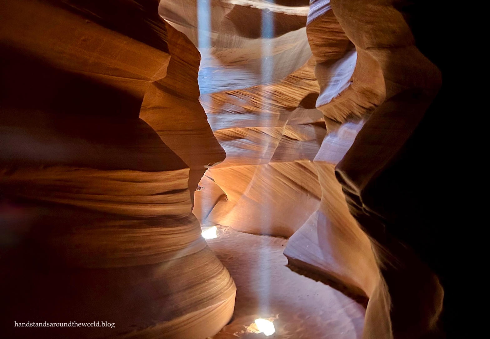 Sunbeam on the floor of Upper Antelope