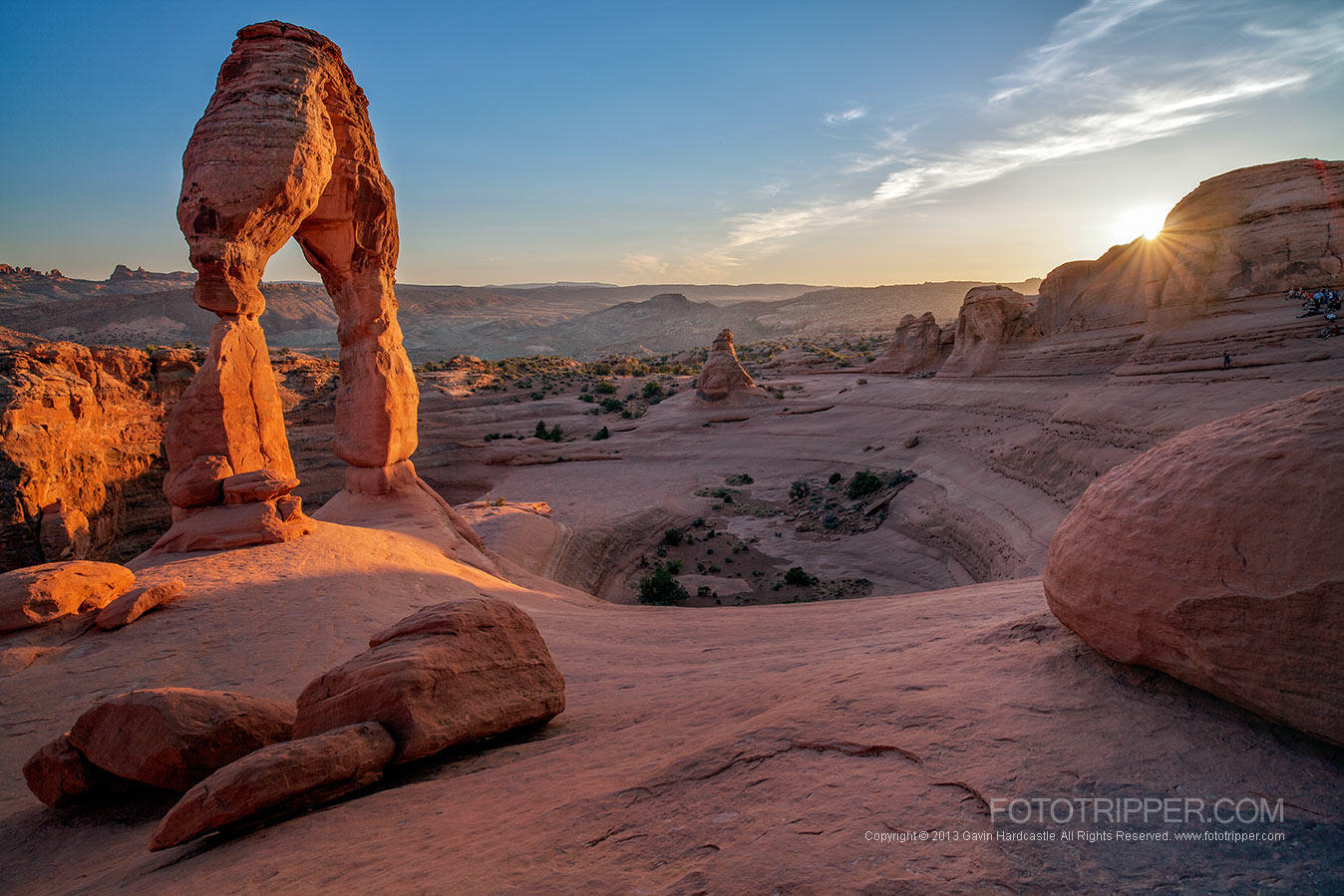 Delicate Arch at sundown