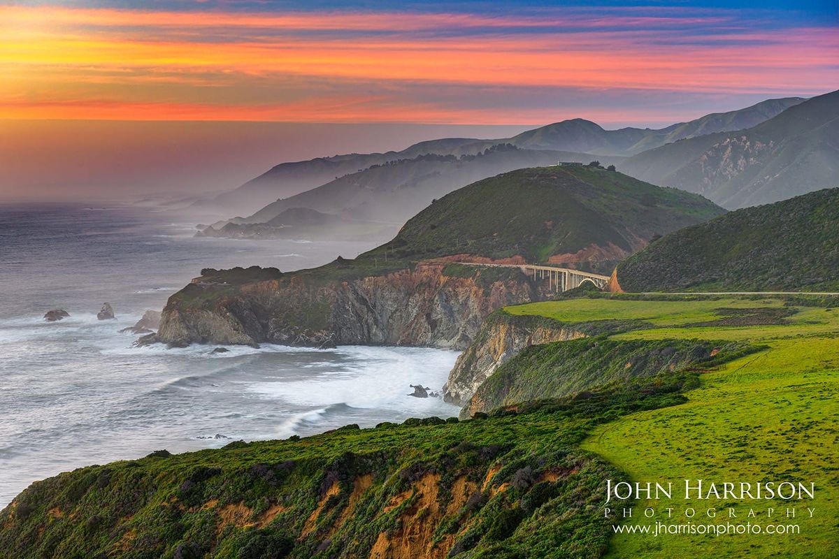 Big Sur, California — Bixby headlands at dusk