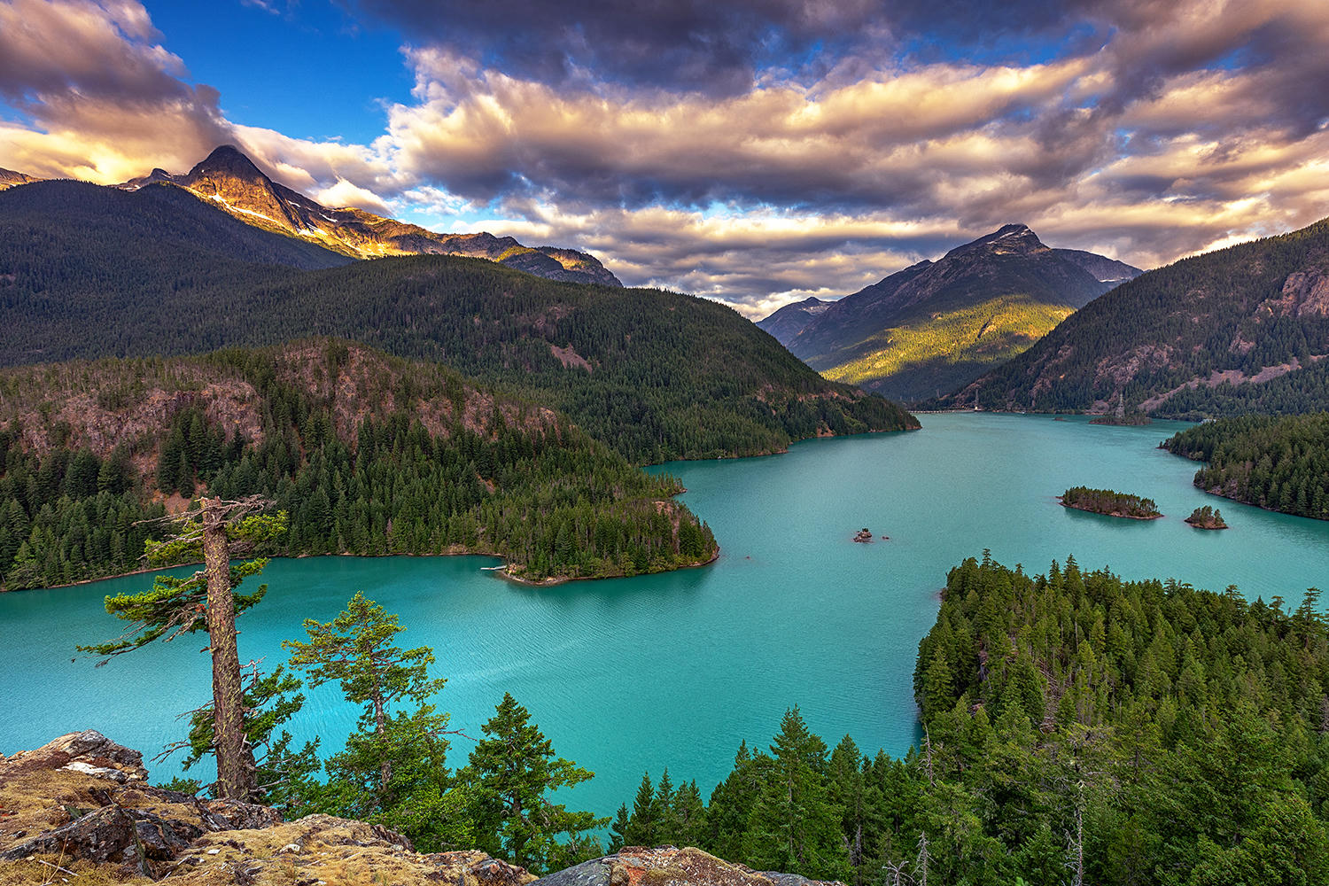 Diablo Lake from the North Cascades Highway