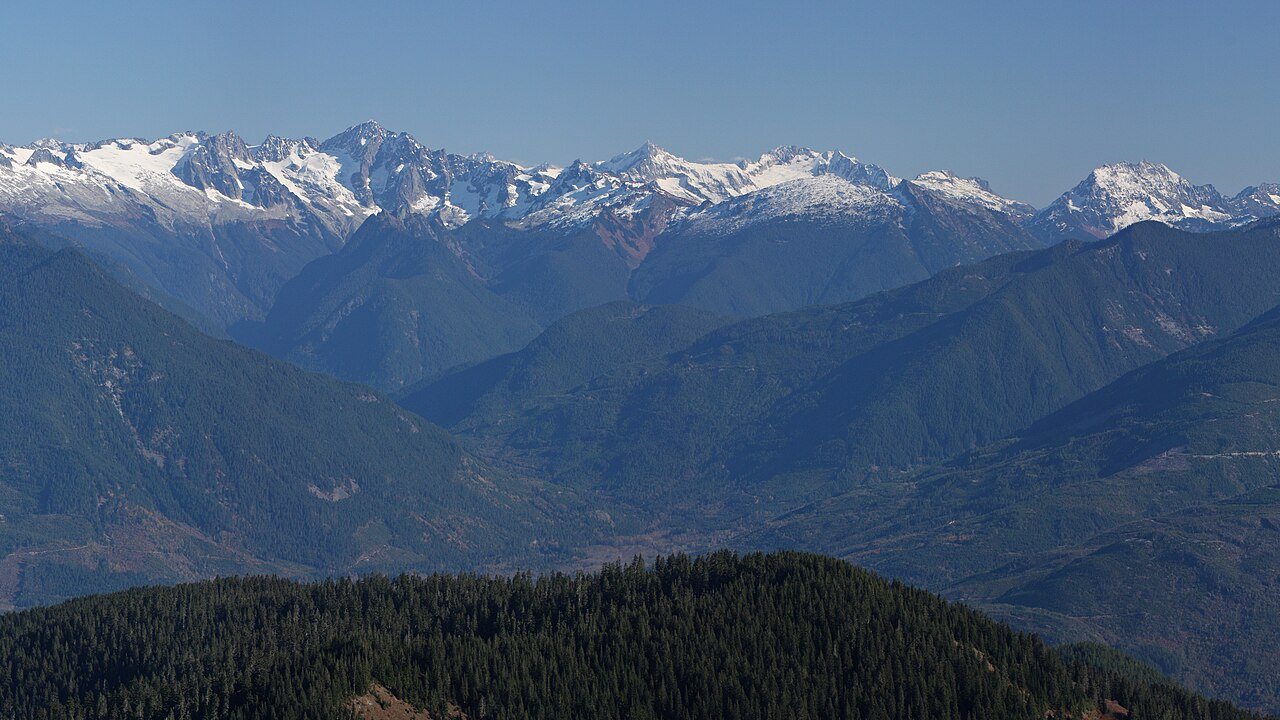Dark spires of the North Cascades after storm