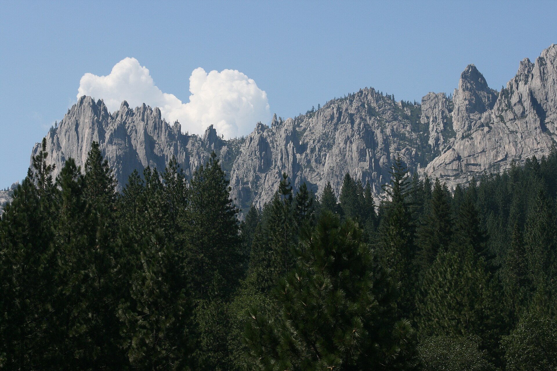 Summer granite and pine at Castle Crags