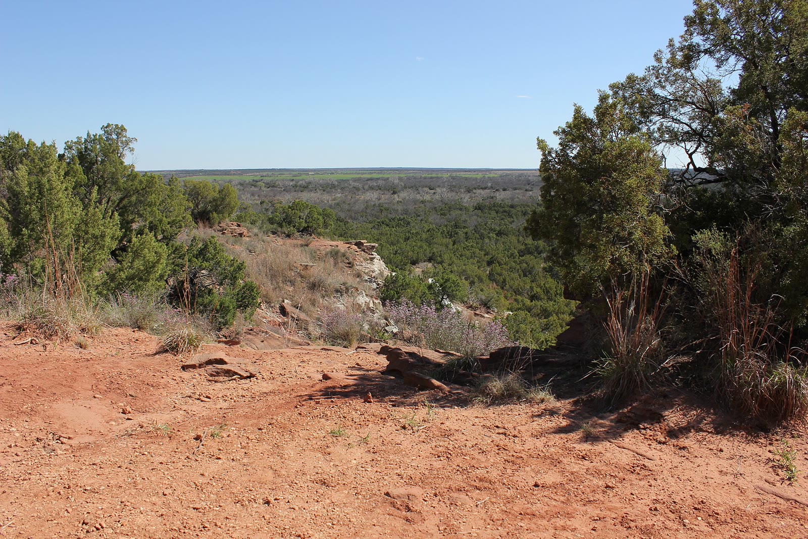 From the rim over the Pease River breaks, Copper Breaks