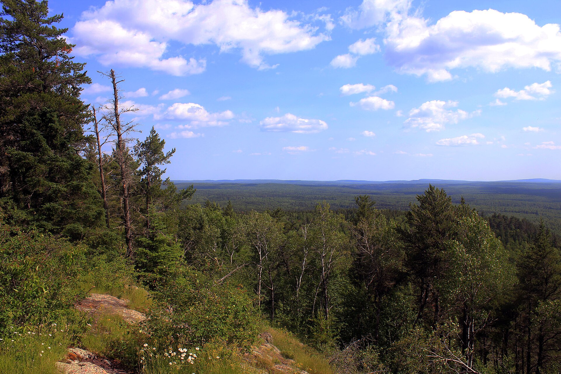 The summit rock on Eagle Mountain, Superior National Forest