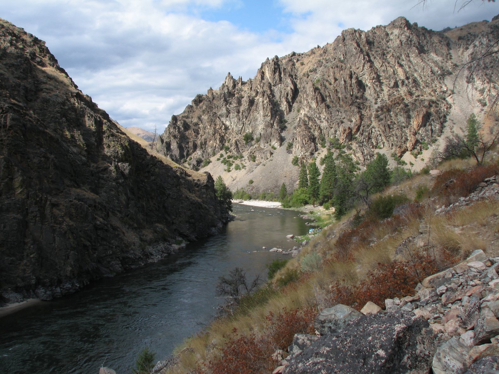 The Middle Fork of the Salmon in its canyon
