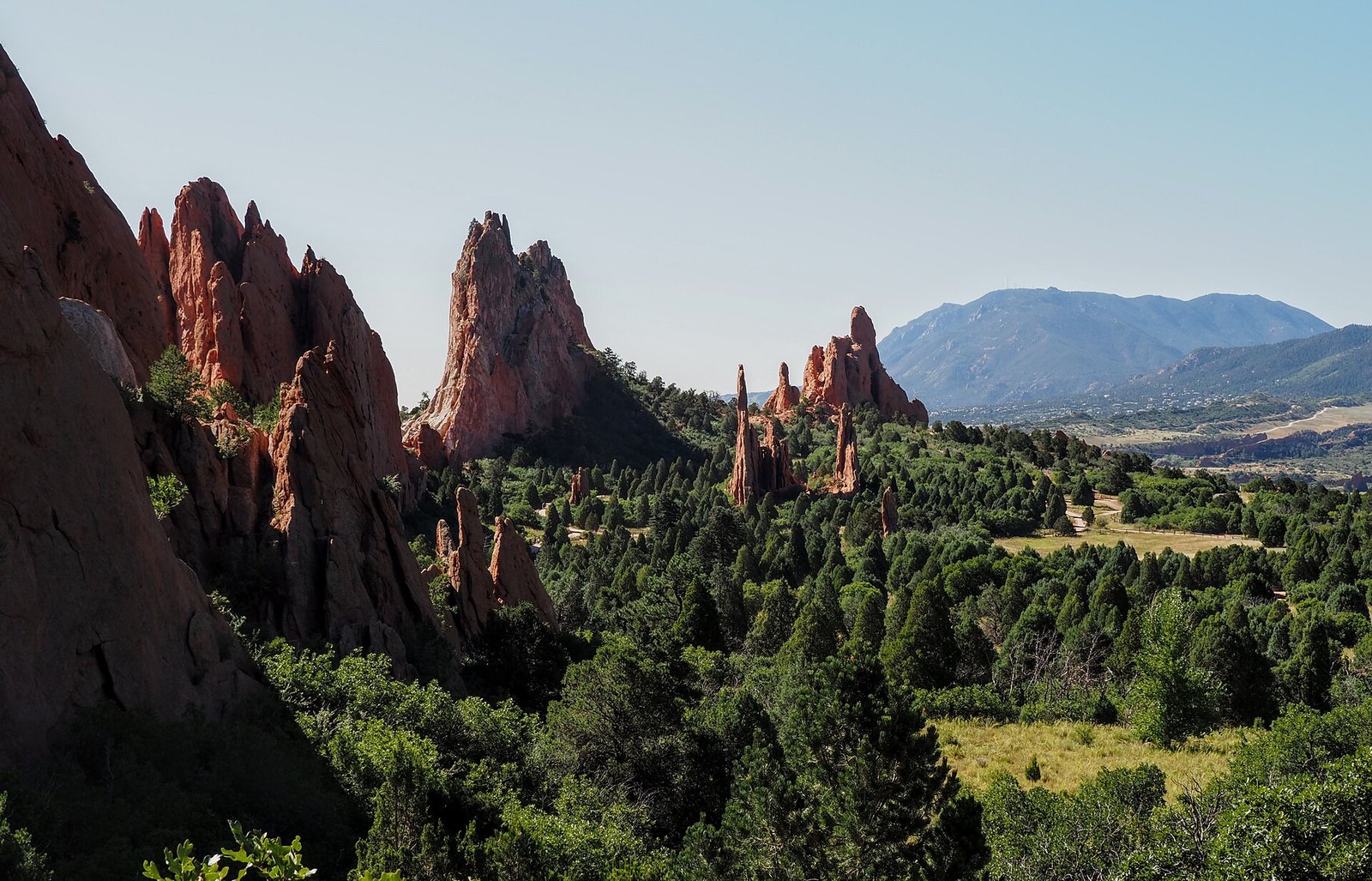 The Gateway, with Pikes Peak in the gap