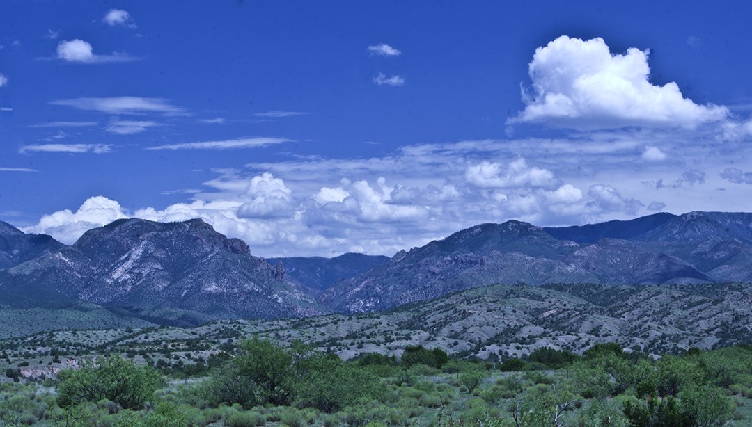 The Mogollon range from the wilderness rim