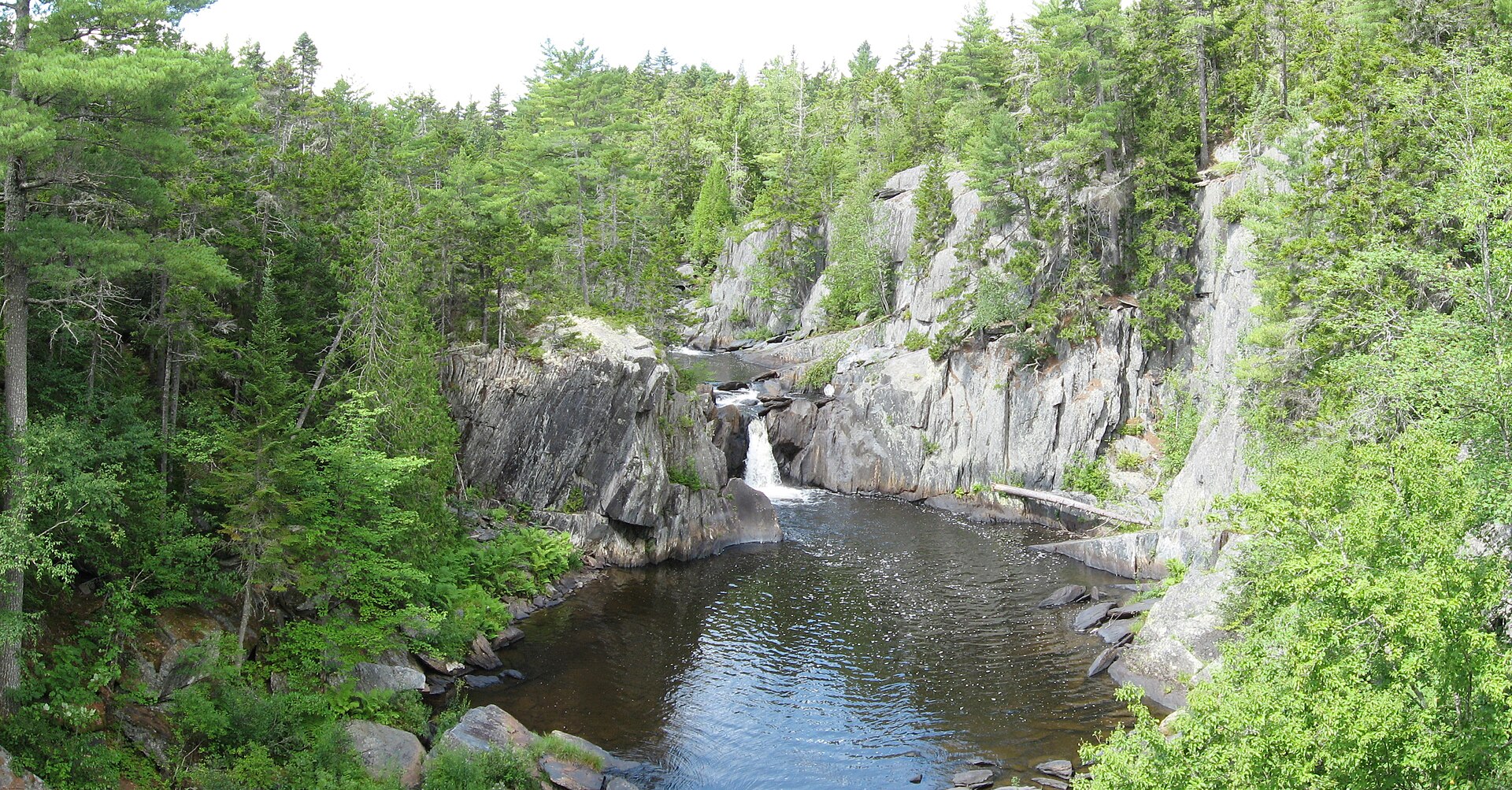 Slate walls of Gulf Hagas on the West Branch Pleasant River