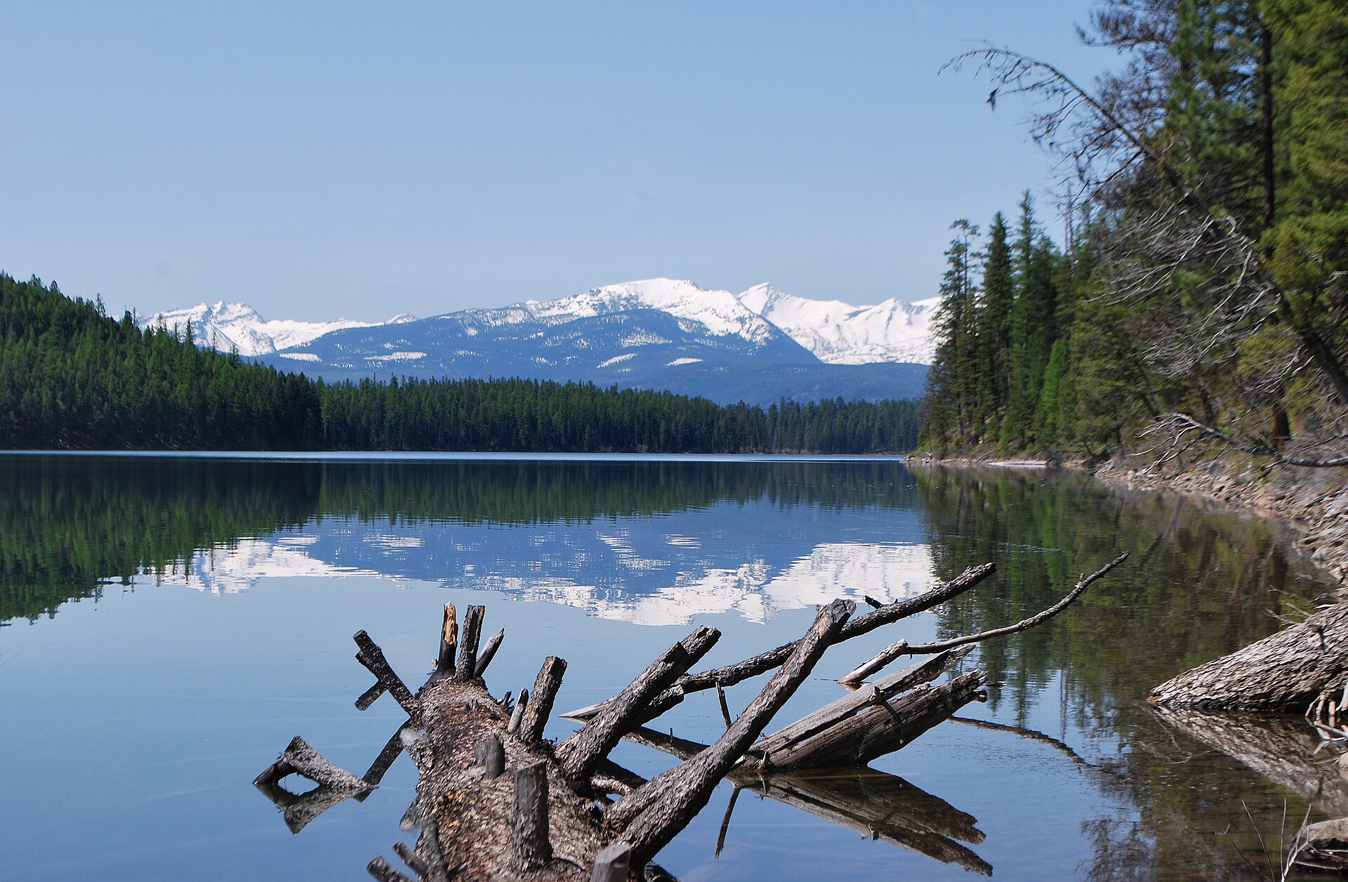 Holland Lake under the Swan Range, Flathead National Forest