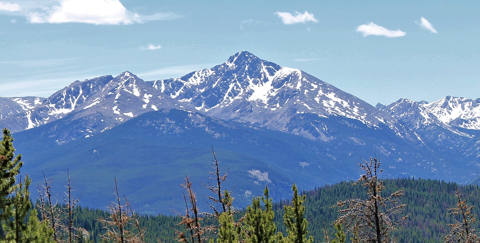 Holy Cross and Notch Mountain from the high timber