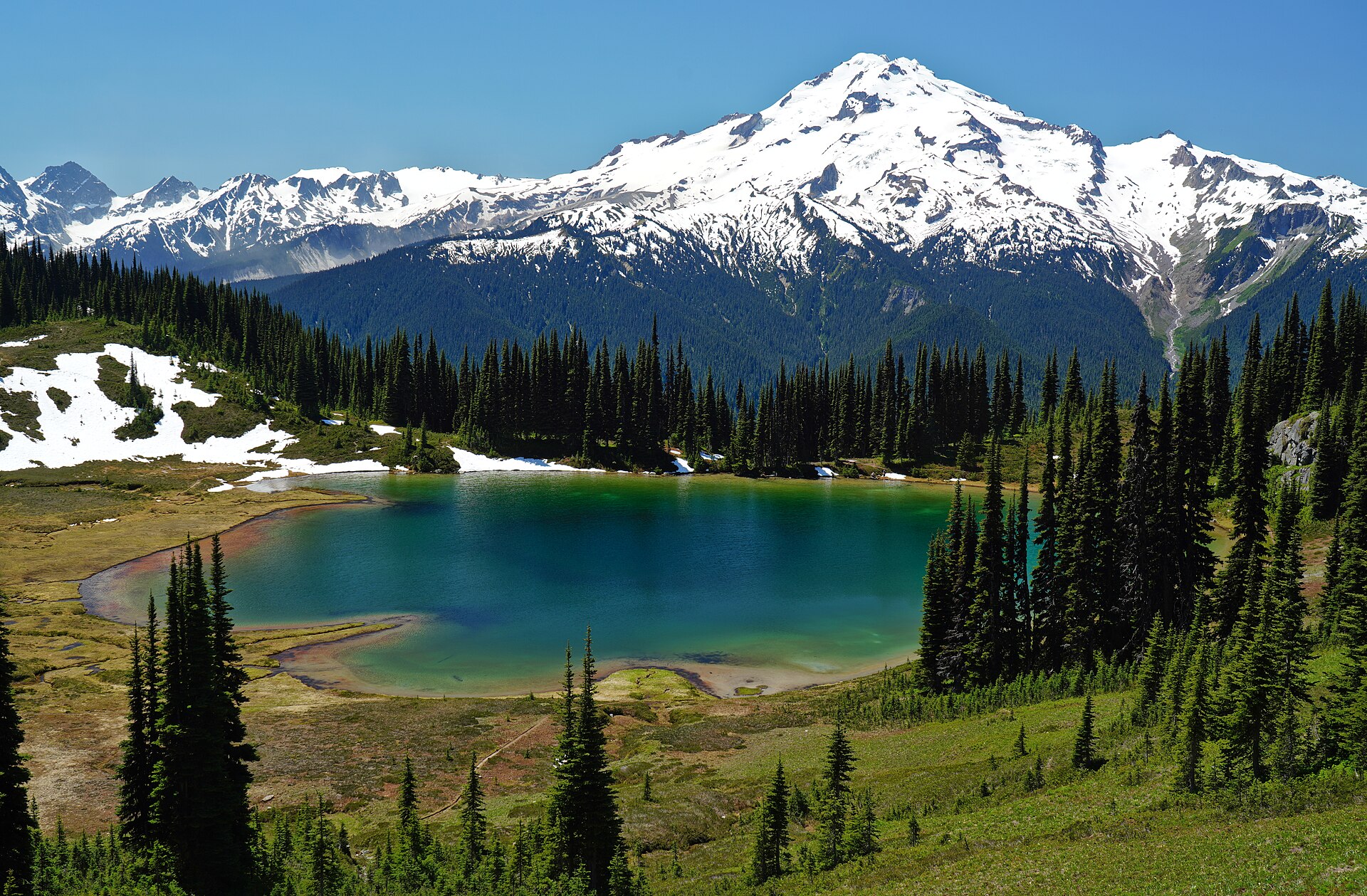 Glacier Peak reflected in Image Lake