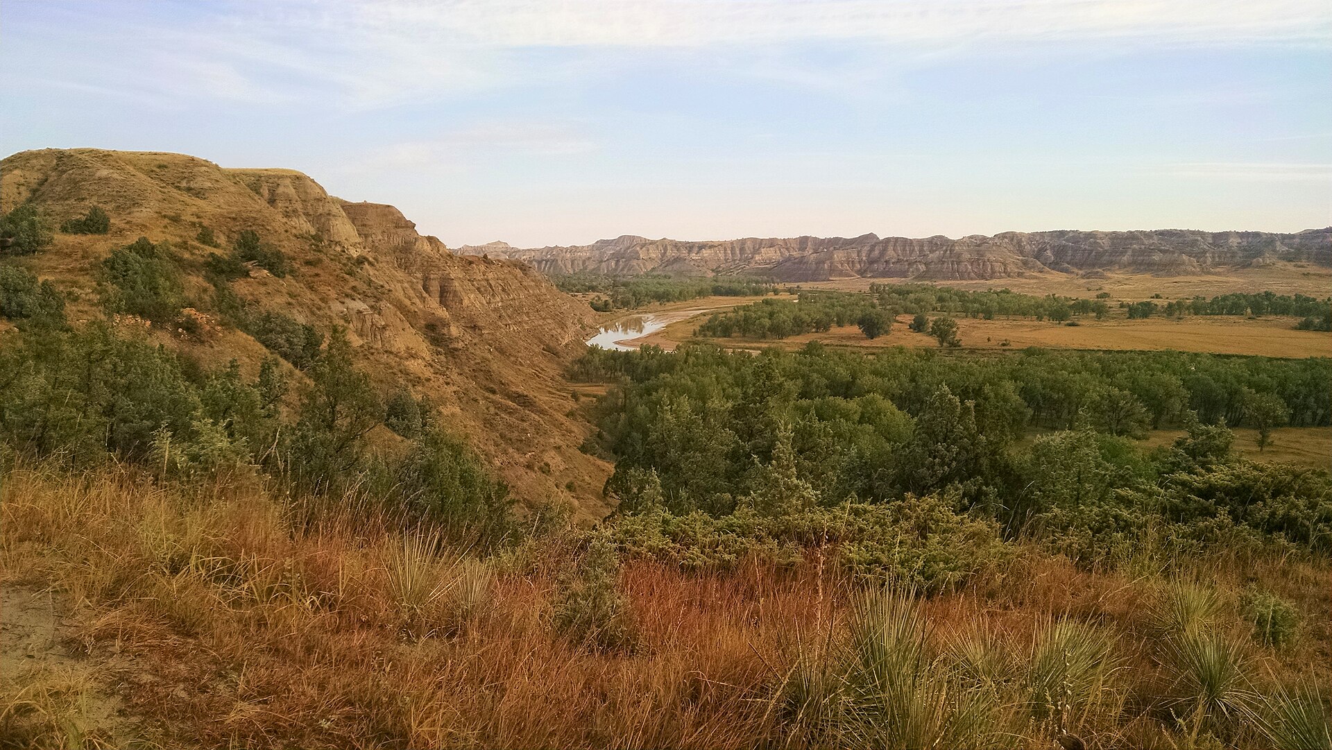 River breaks and grass on Little Missouri National Grassland