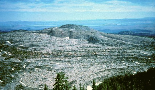 Glass Mountain from the Medicine Lake caldera rim