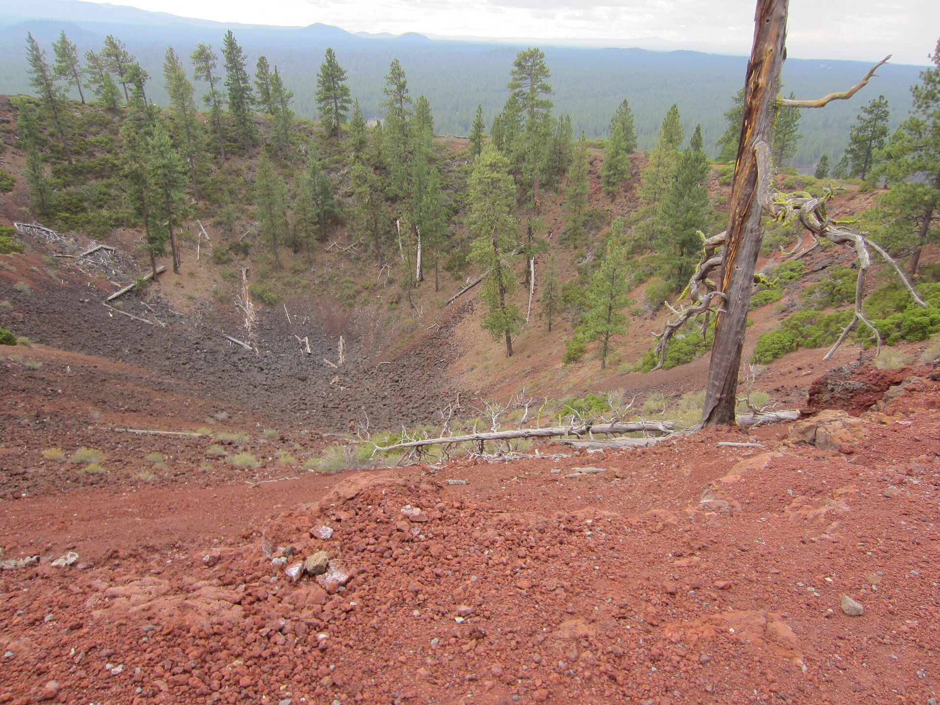 The crater of Lava Butte, Newberry National Volcanic Monument