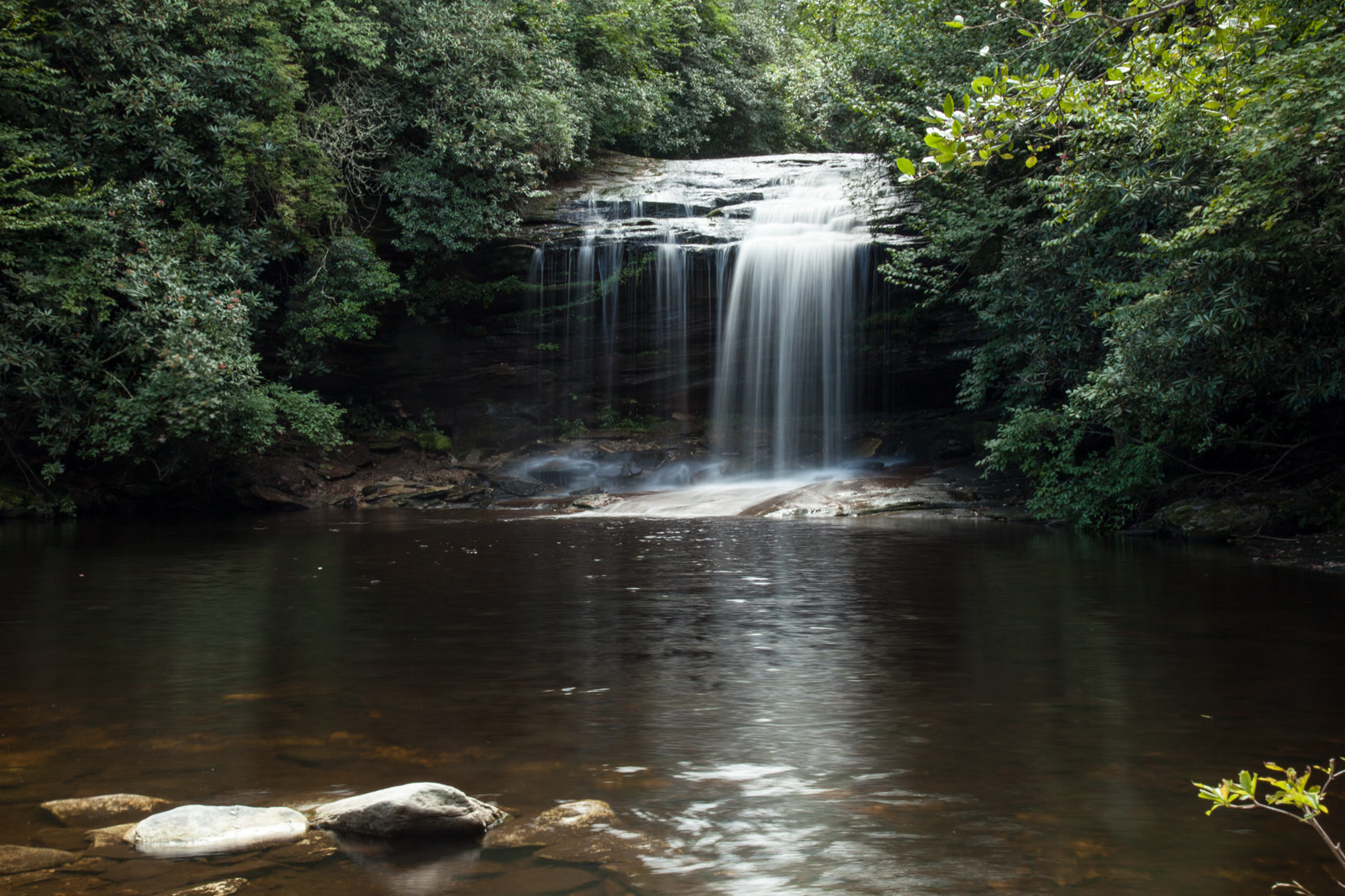 Schoolhouse Falls on Greenland Creek, Panthertown Valley