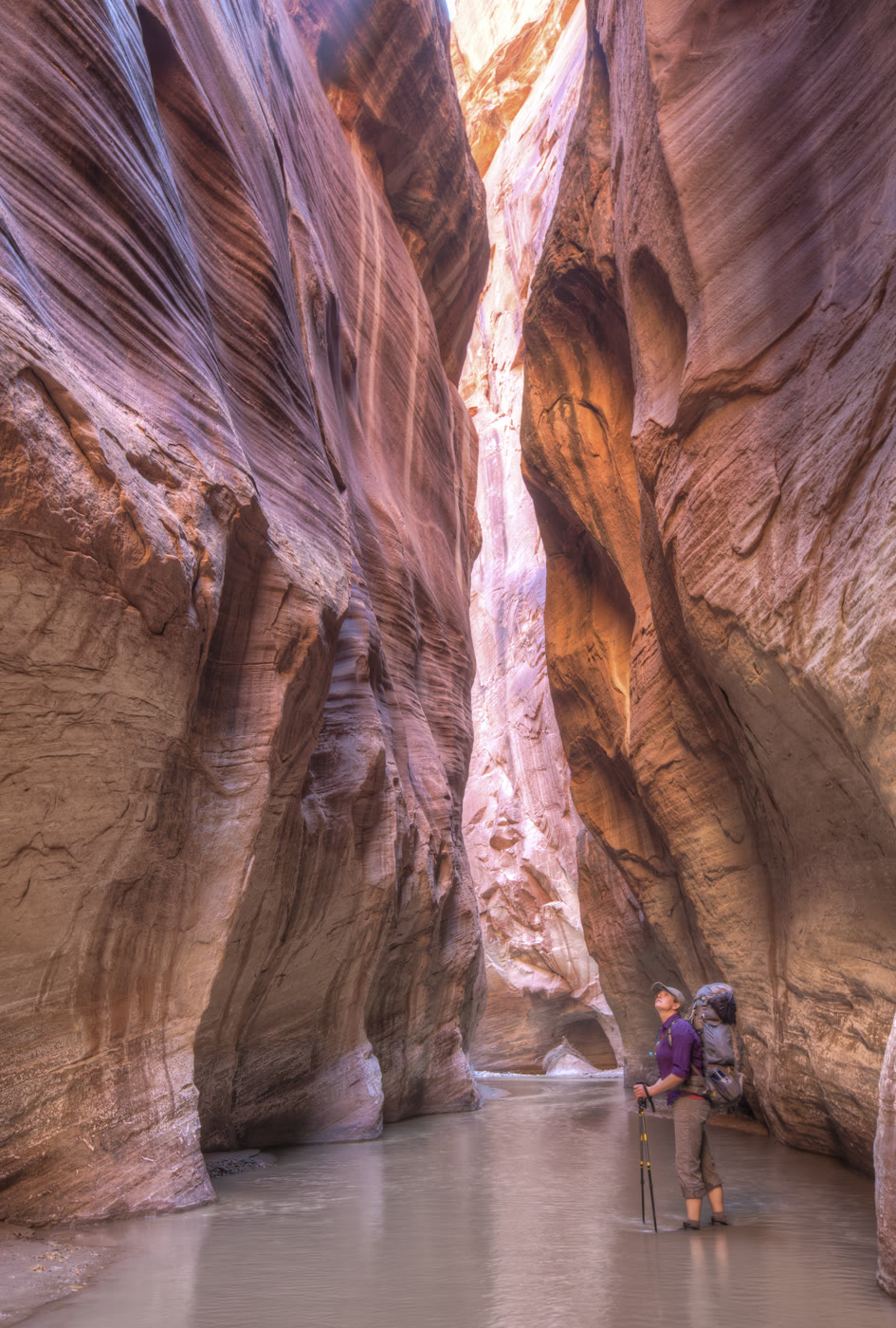 Wading the Paria Canyon hallway