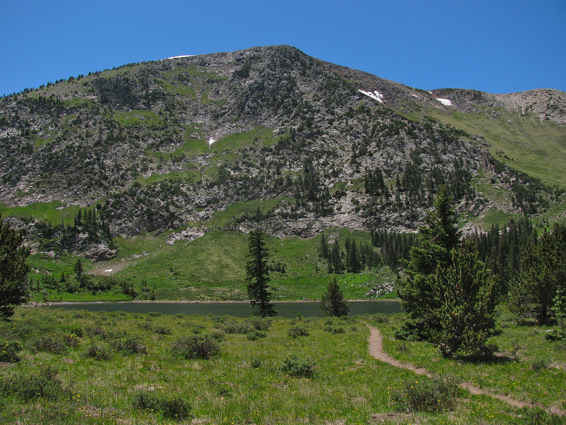 East Pecos Baldy above Pecos Baldy Lake