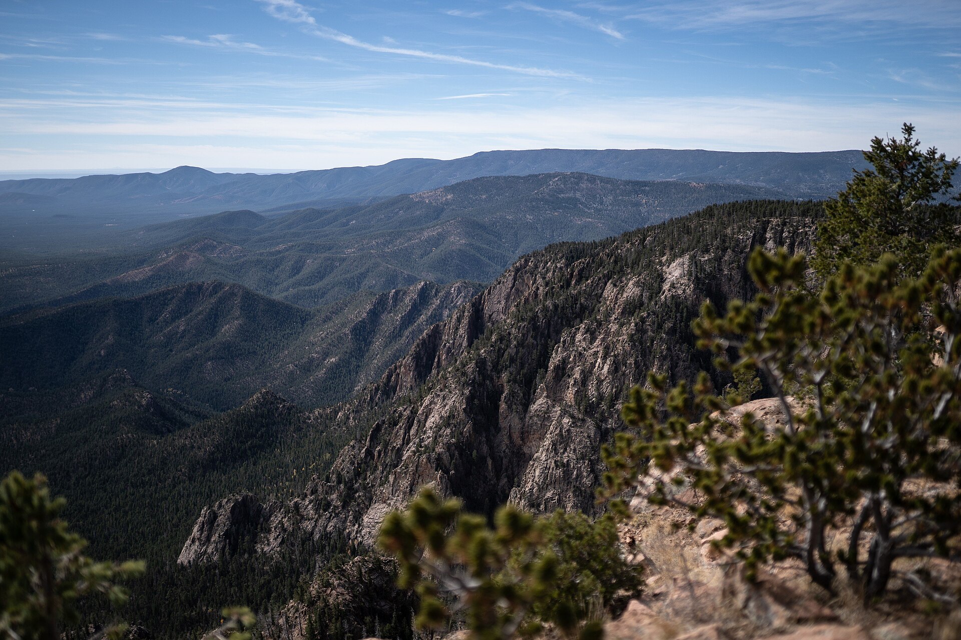 From Hermit’s Peak across the Pecos Wilderness