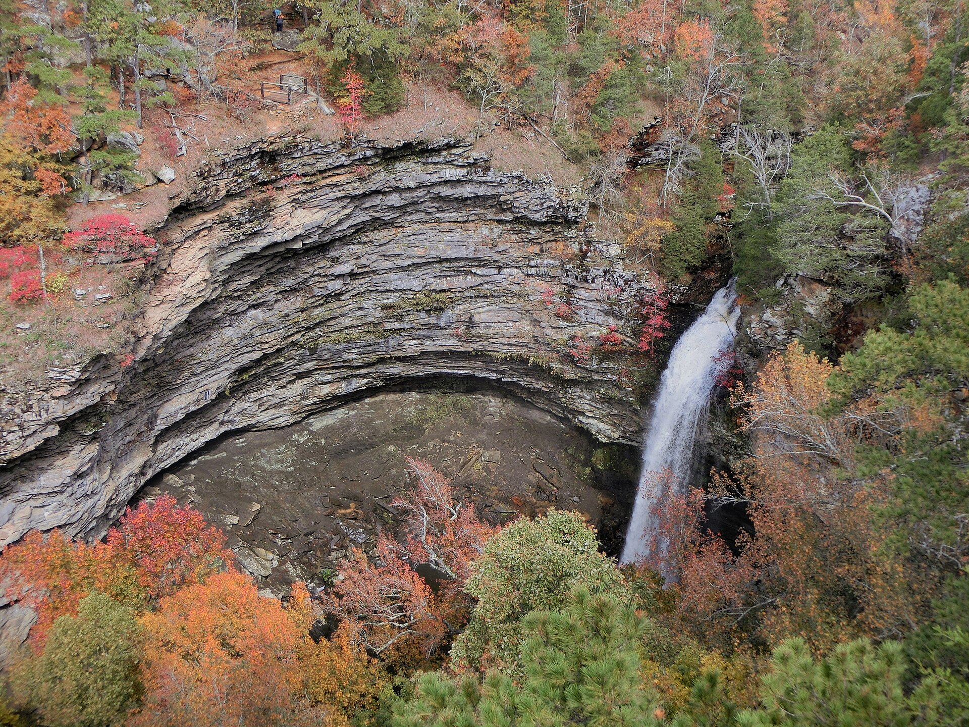 Cedar Falls in the sandstone amphitheater, Petit Jean