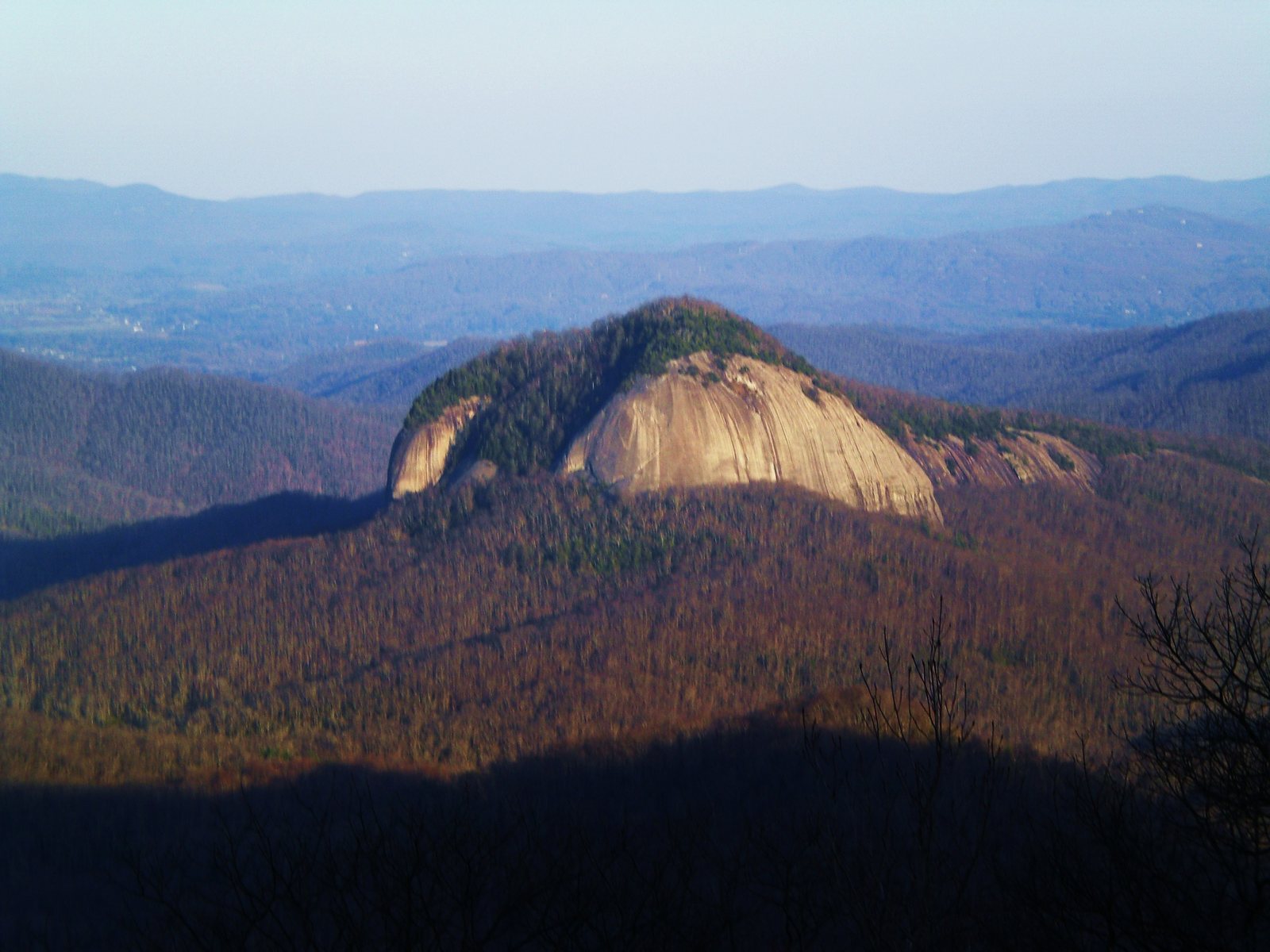 Looking Glass Rock from the Blue Ridge