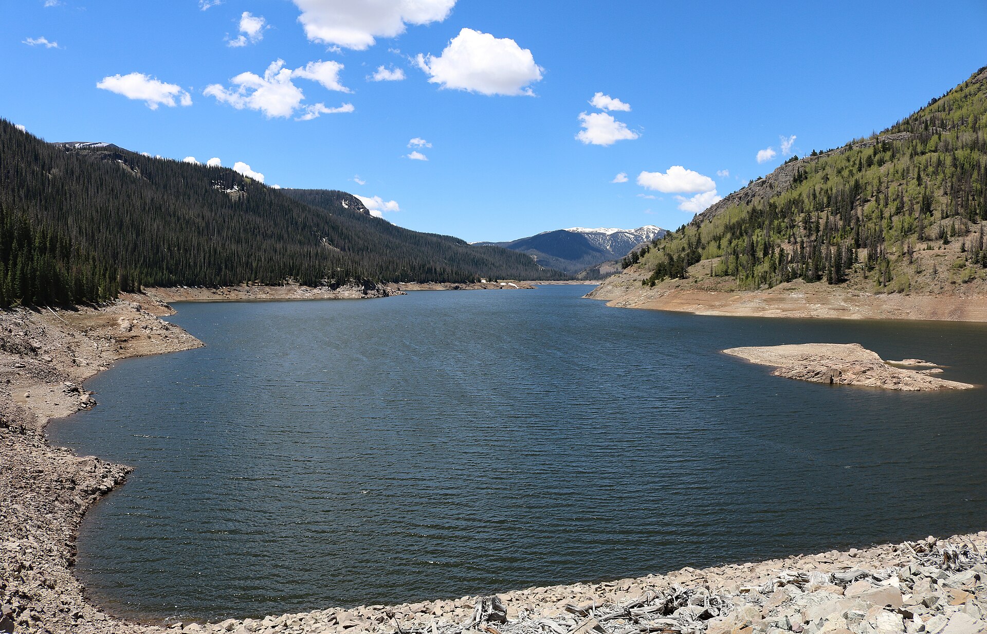 Platoro Reservoir from the dam