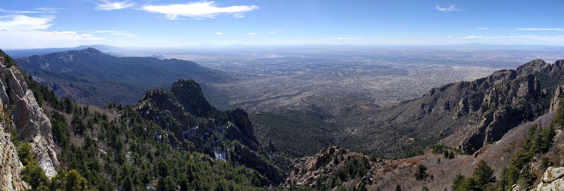 Albuquerque and the Rio Grande valley from Sandia Crest