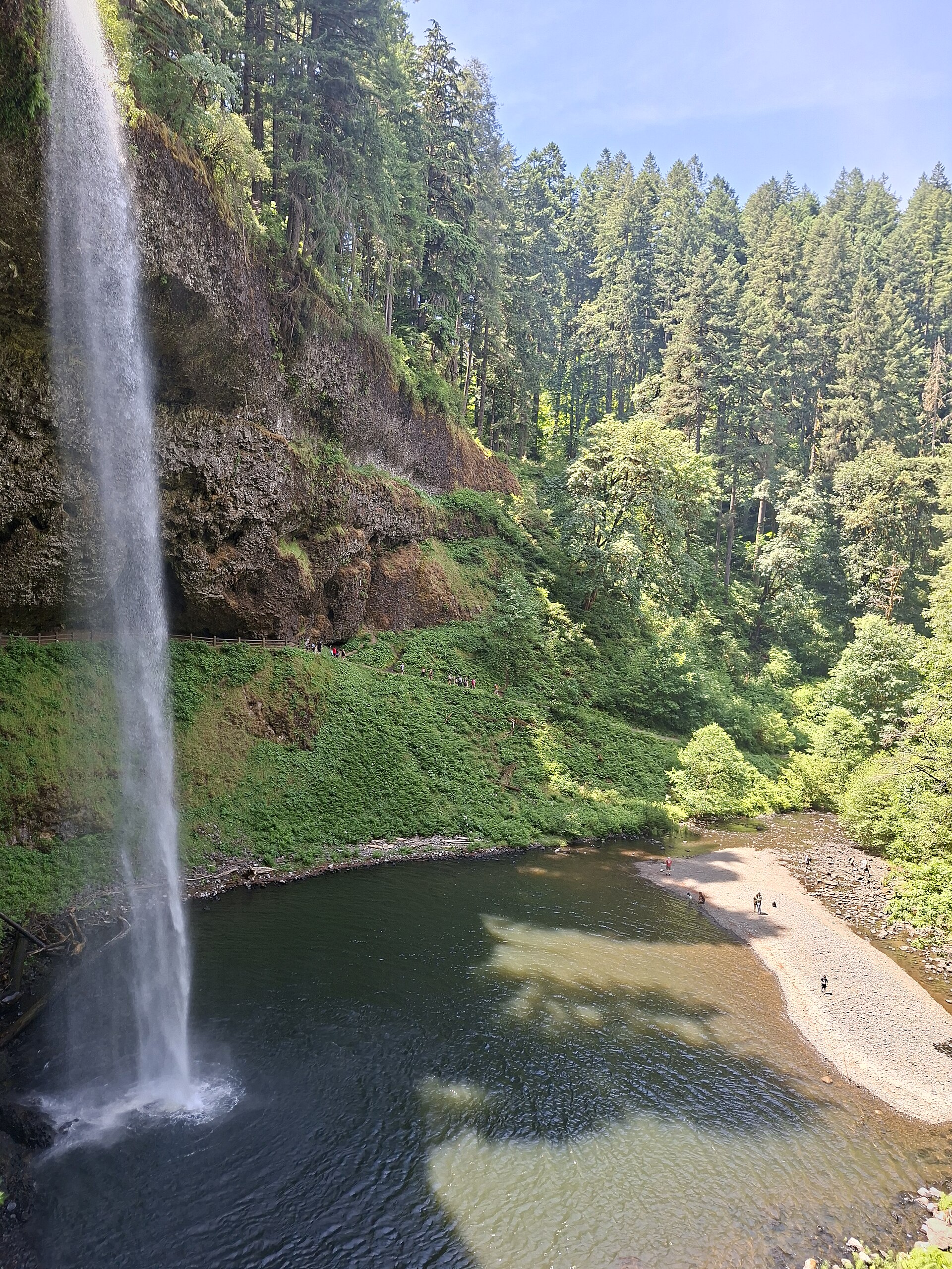 South Falls over the fir canyon at Silver Falls