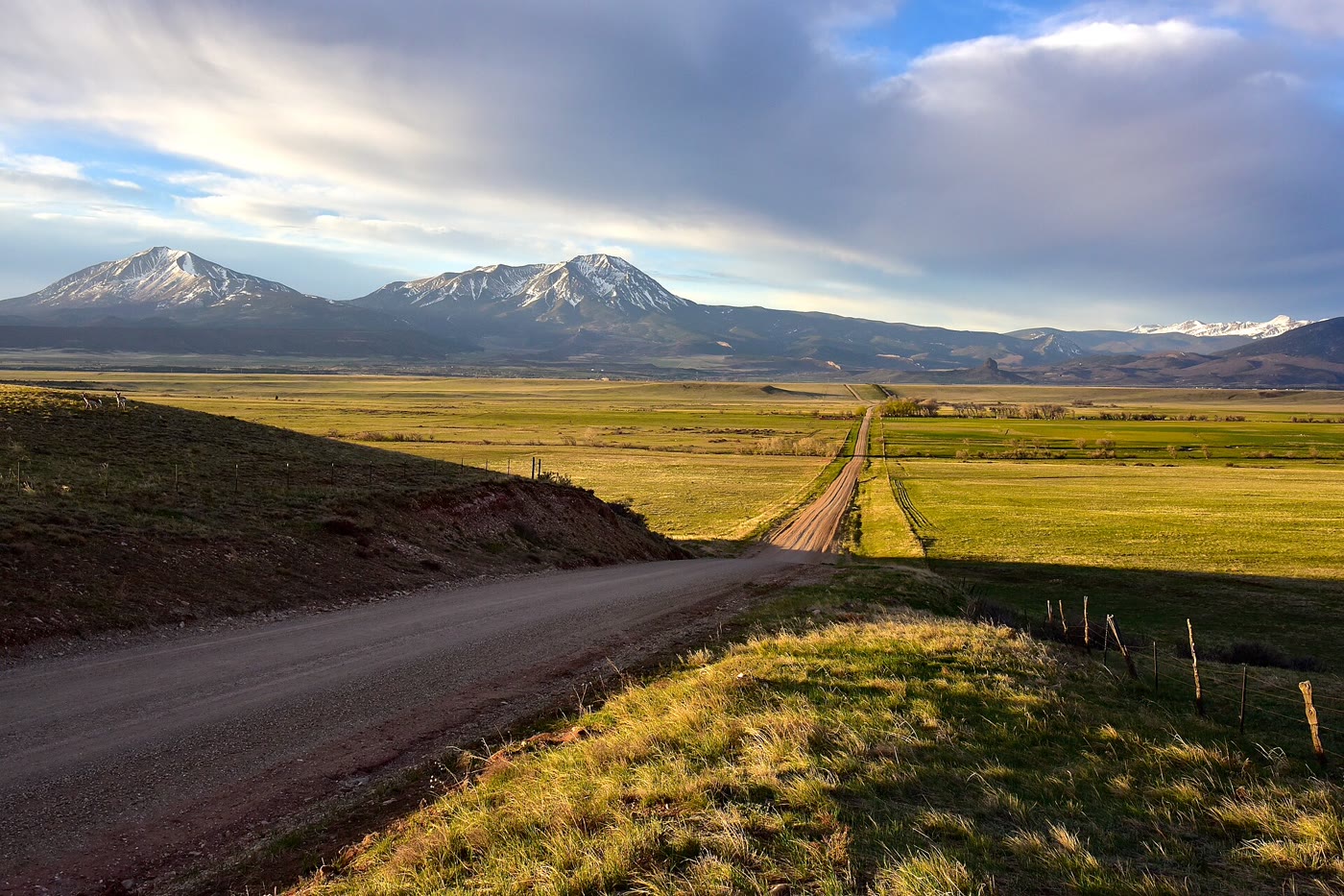West and East Spanish Peak off the southern plains