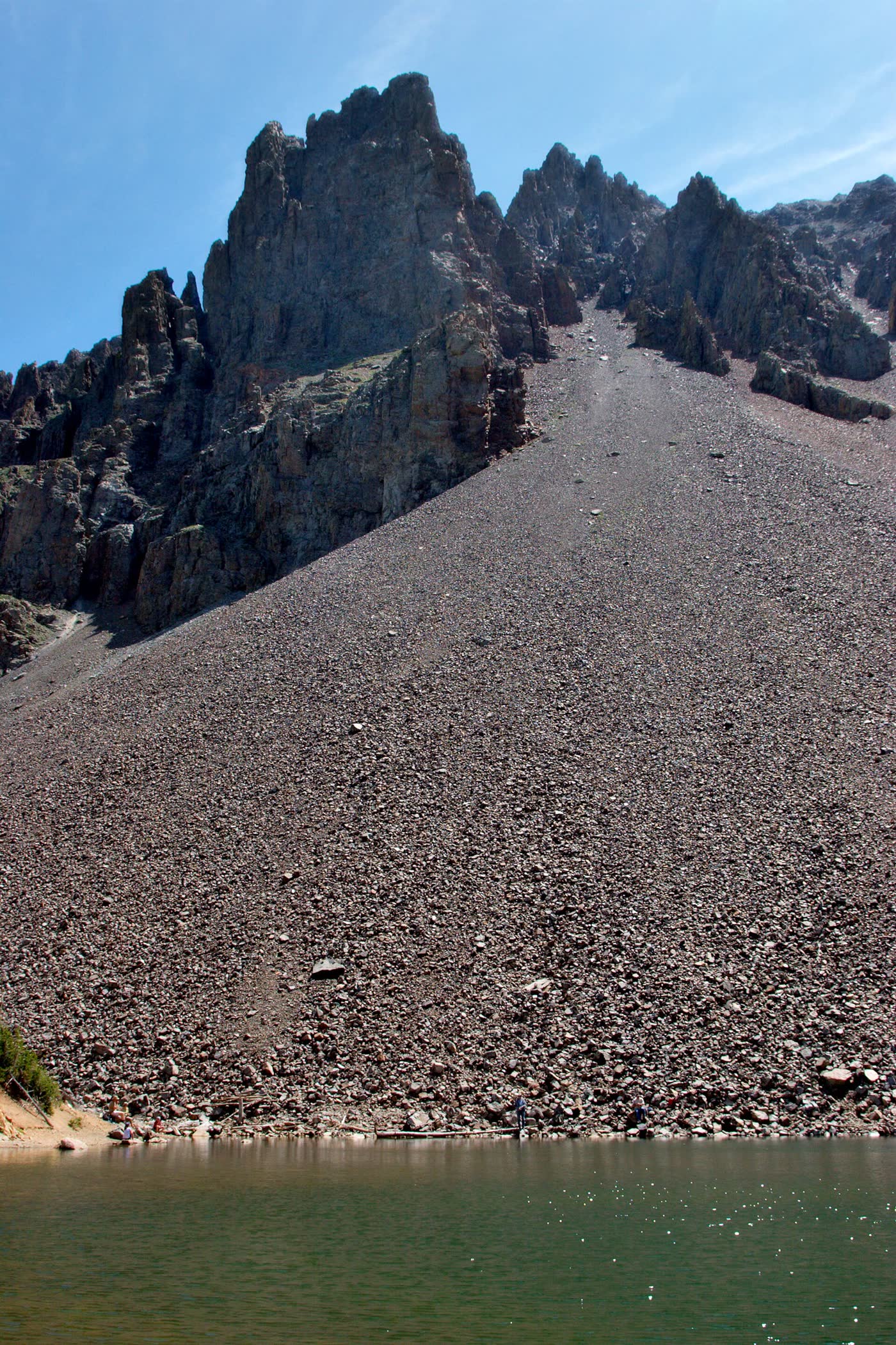 Lake Agnes under the Nokhu scree, State Forest State Park