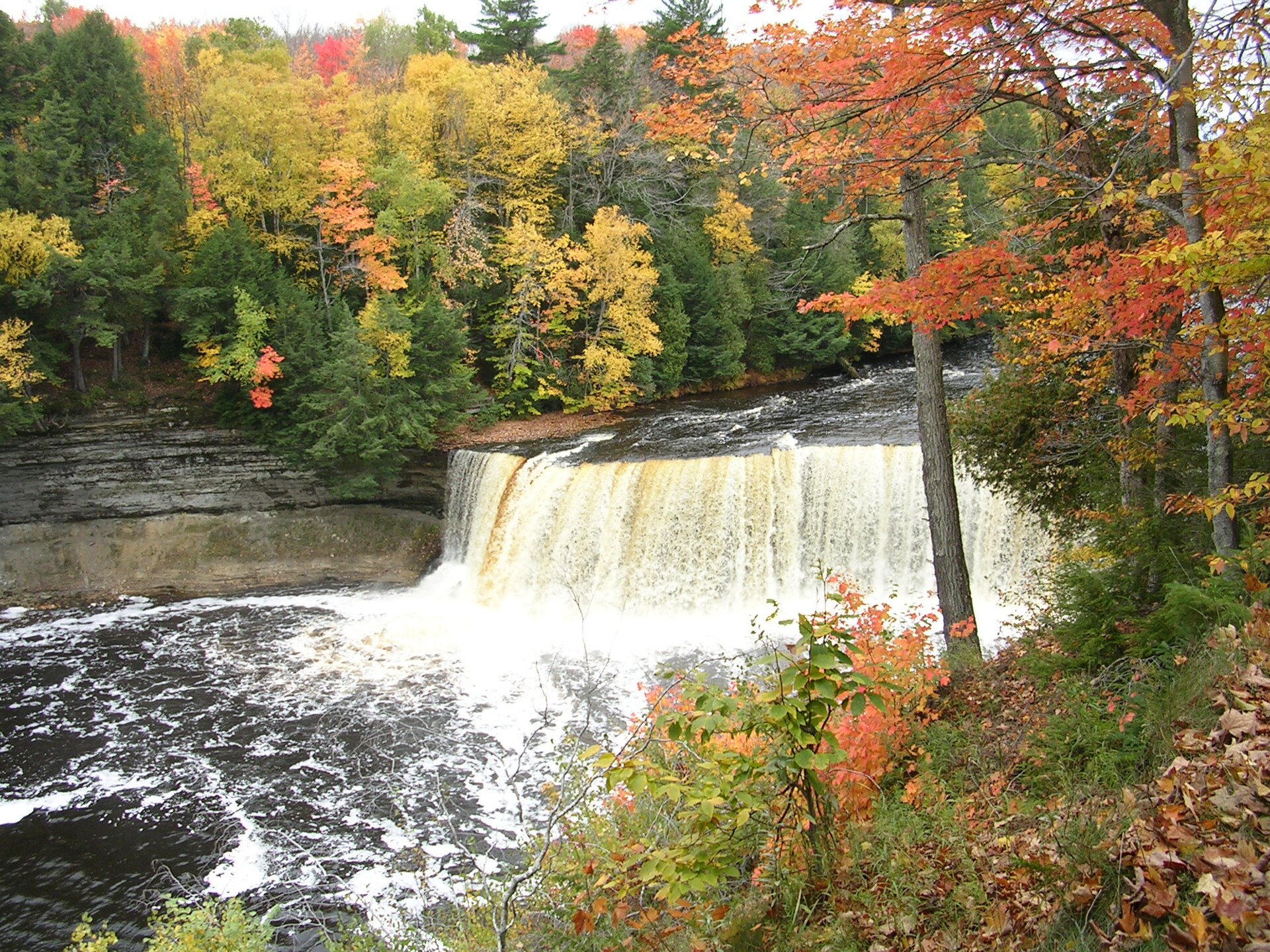 Upper Tahquamenon Falls in October color