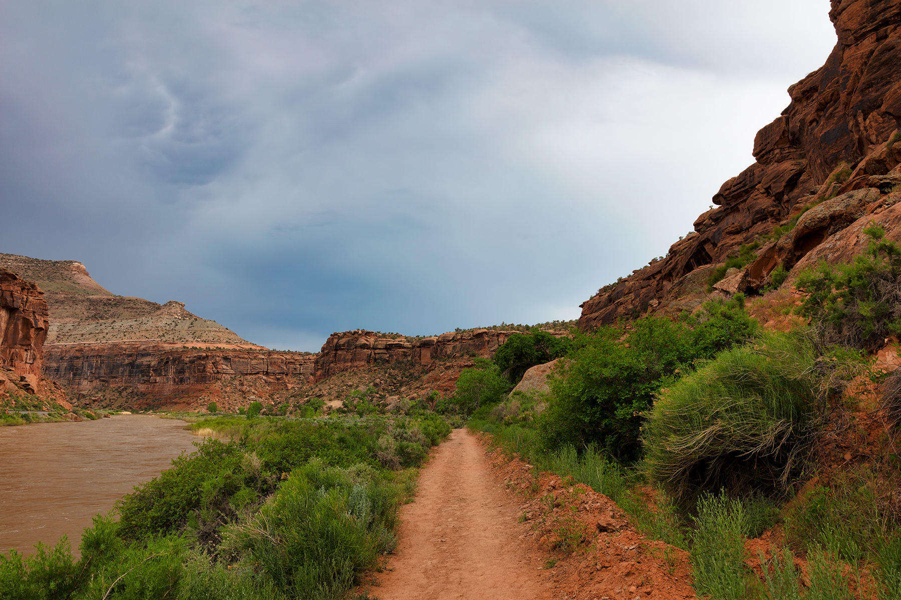 Dominguez Canyon on the plateau’s canyon edge